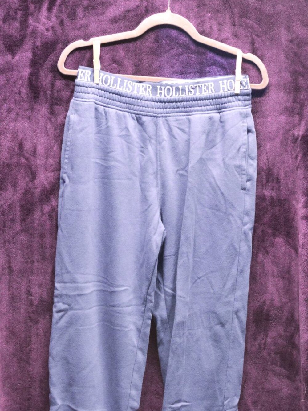 Blue Hollister Ultra High Rise Cinched Cuffs